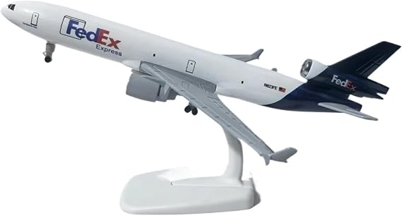 20cm FedEx Mcdonnell Douglas MD-11 Metal Flat Alloy Plane Airplane Aircraft Collection Gift