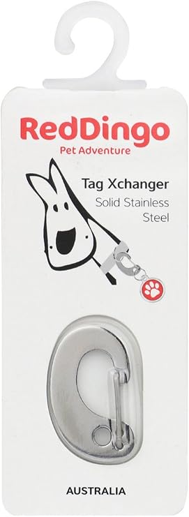 Red Dingo Tag Xchanger Large Silver