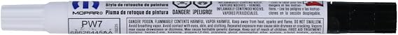 Mopar 68626445AA PW7 Bright White Touch Up Paint Pen for Chrysler, Dodge, Jeep, RAM