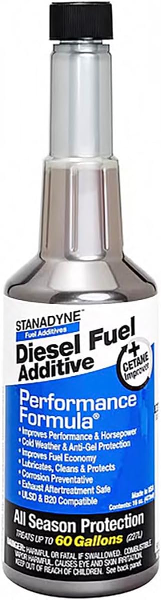 Stanadyne Diesel Fuel Additive All Season Protection, Cetane Booster - 16 fl oz., Pack of 1