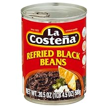 La Costena Refried Black Beans 20.5 oz (Pack of 12)