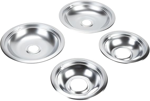 Whirlpool W10278125 Drip Pan Kit, Chrome