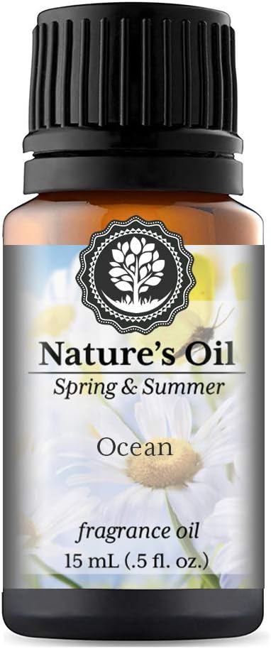Ocean Fragrance Oil (15ml) for Diffusers, Soap Making, Candles, Lotion, Home Scents, Linen Spray, Bath Bombs, Slime