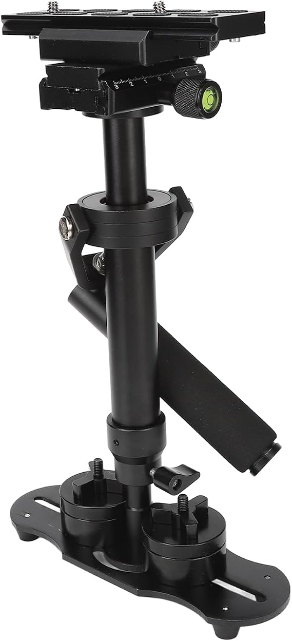 Camcorder Stabilizer with 360° Panel, Lightweight Handheld SLR Camera, Cell Phone Camcorder Shock Absorption