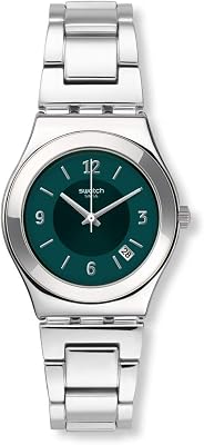 Swatch I Medium Unisex Watch Dress Stainless Steel Grey Quartz Waterproof Middlesteel