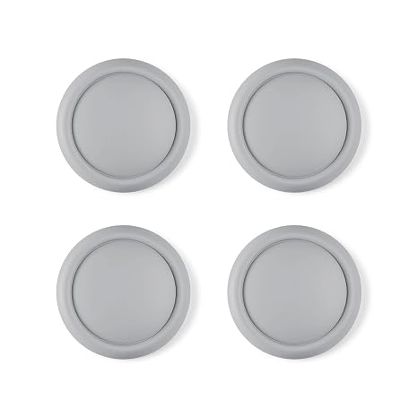 PlayVital Thumb Grips for Nintendo Switch 2, 4-Pack Silicone Joystick Caps for Joycon 2, Cute Accessories Comfort Thumbstick Grip Covers - New Hope Gray
