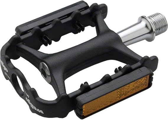 Wellgo M111 Pedals 9/16" Black Platform Road Bike Pedals | bike-pedals