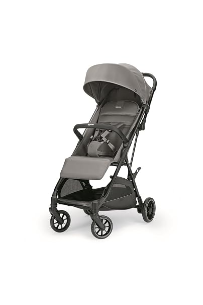 Inglesina Now Compact Buggy Lightweight 7.2 kg Automatic One-Touch Folding System Backrest Adjustable up to 170° Hood UPF 50+ from Birth to 22 kg Snap Grey