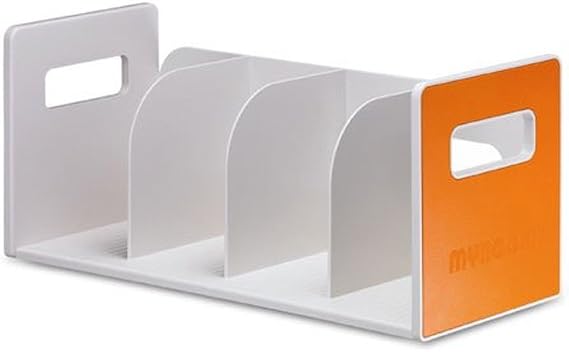 Book Rack Bookshelf Office Book Case Home Book Stand Orange 42121
