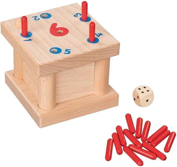 Goki 56799 Peg Game, The Tricky 6, Mixed