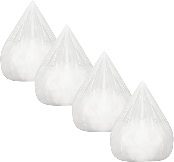 4 Pack Inner Liners for Bean Bag Chair, Bean Bag Inner Liner Insert Replacement, Lazy Sofa Liner, No Filler, Bean Bag Stocking Net Inner for Filling Polystyrene Beads(80 x 90cm/ 31 x 35 Inch)