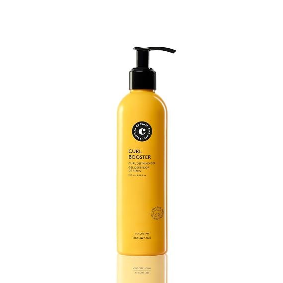 COCUNAT - Curl Booster Gel - Curl Cream for Curly Hair - Defines Soft Curls Without Frizz - With Argan Oil and Grapefruit for Hydrated, Bouncy Curls - Silicone & Sulphate Free - Curly Method - 250ml