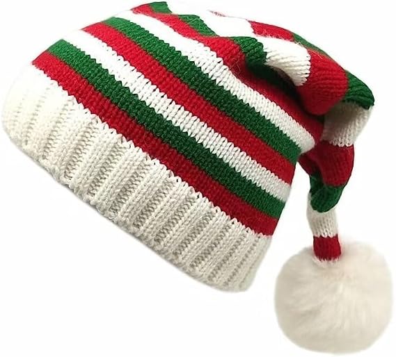 Kerio Knit Beanie Winter Warm Hat Santa Hat Turban Cap Christmas Holiday Costume Hat for Women Men