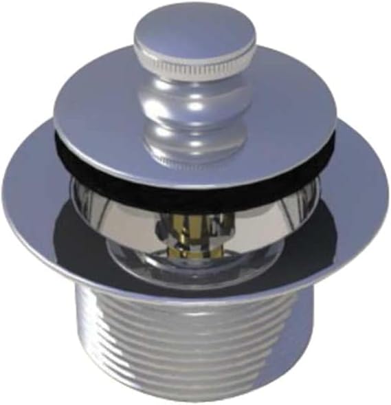 Watco 38305-CP Push Pull Closure Tub, Chrome Plated