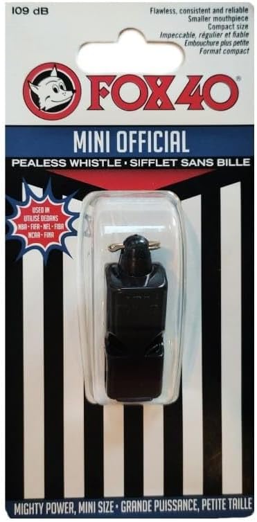 Fox 40 Mini Official Whistle (Black)
