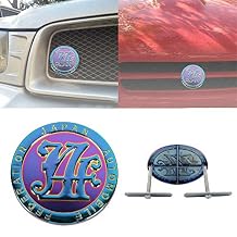 Japan Automobile Federation Purple-Neo JAF Metal Emblem Badge Cars Front Grille