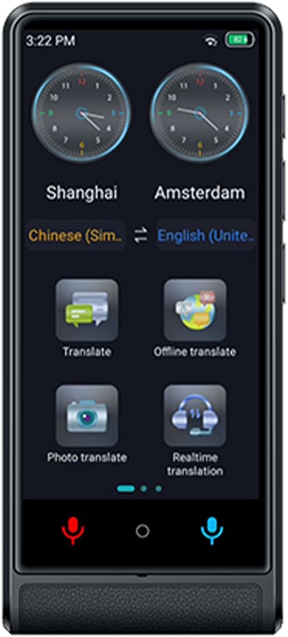 WIFI BT Language Translator Device Support​ Online & Offline & Photo Translation Instant Translation Device for Travel Business Learning