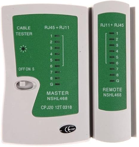 Lunatic Tkz 2345 Network Tester Rj11 Rj45 Cat Otomatik veya manuel olarak pin sinyalleri taranabilir Her bir tel için LED İnternet Kontrol Test Cihazı