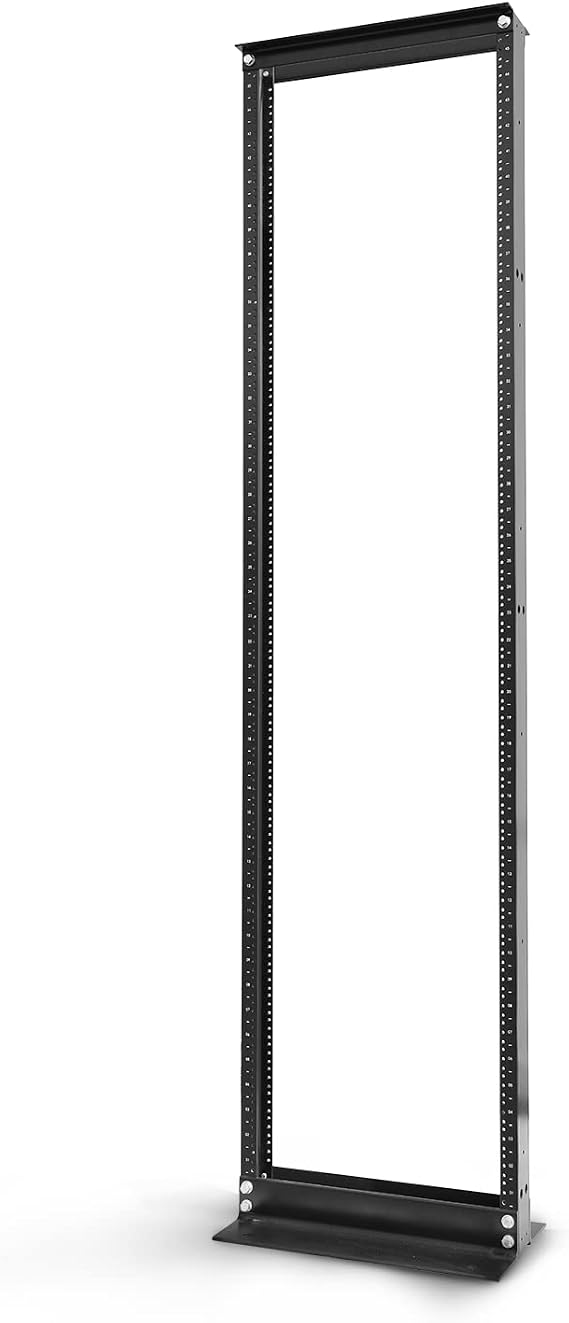 45U 2 Post Open Frame IT Network Server Relay Rack 600LB Capacity (45 U)