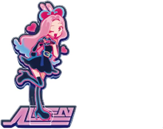 Anime Acrylic Stand, Cute Alien Stage Rabbit Series Stand, Collectable Anime Character Figure for Alien Stage Fans Gifts (Mizi)