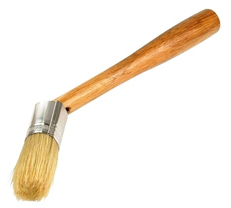 Steelman Euro Lube Angled Applicator Brush with Stiff Bristles for Paste-Style Tire Mounting Lubricants, Angled to Fit Between The Tire Bead and Rim (96517)