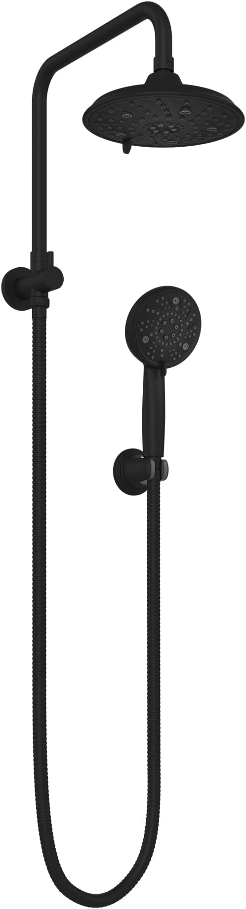 PULSE ShowerSpas 1071-MB Laguna Shower System with 8" Multi-Function Showerhead and Hand Shower, Matte Black