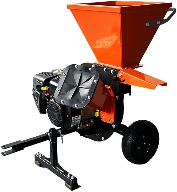 DK2 3-Inch 6.5 HP 196 cc Chipper Shredder with Chip Bag
