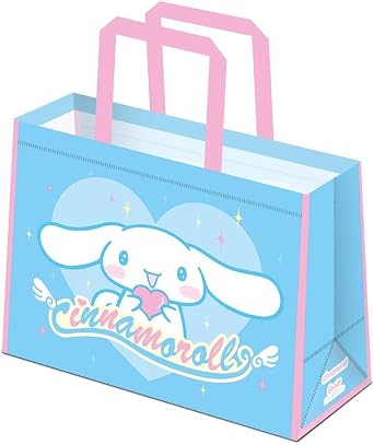 Cinnamoroll Cute and Sparkly Reusable Tote Bag (One Size) (Blue/Pink)