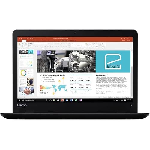 Lenovo Thinkpad 13 Business Laptop, 13.3 FHD 1920x1080 IPS Laptop, Intel Celeron 7th Generation Processor 3865U 1.8GHz, 8GB DDR4 RAM, 128GB SSD, Webcam, Window 10 pro Renewed