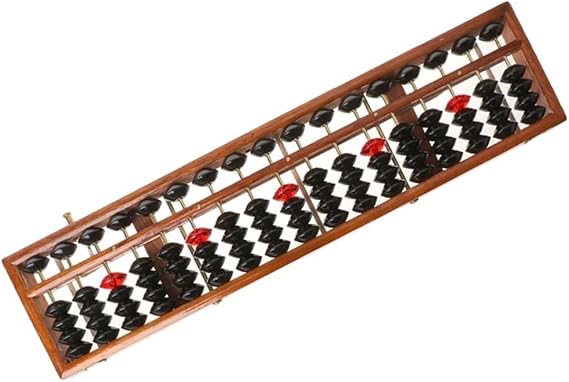 17 Digits Wooden Standard Abacus Chinese Calculator Counting Math Learning Tool Beginners