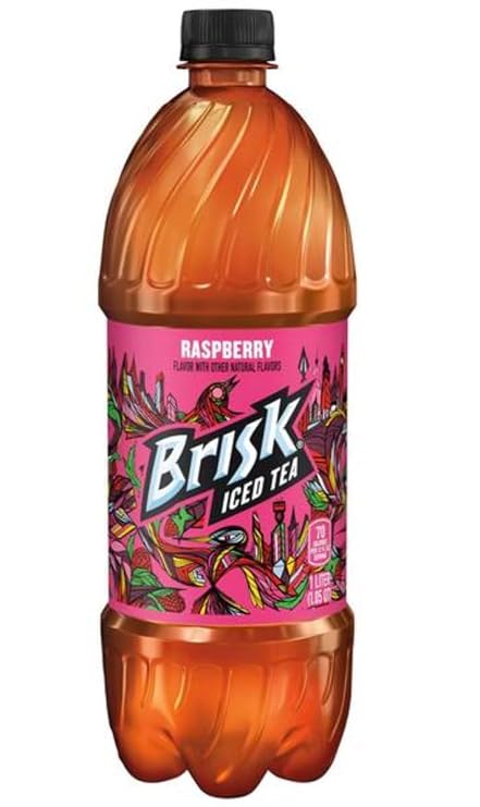 Generic Raspberry Iced Tea (Shipped By B4Y_Brisk), 1L Bottles (15, 33.8, Fl Oz)