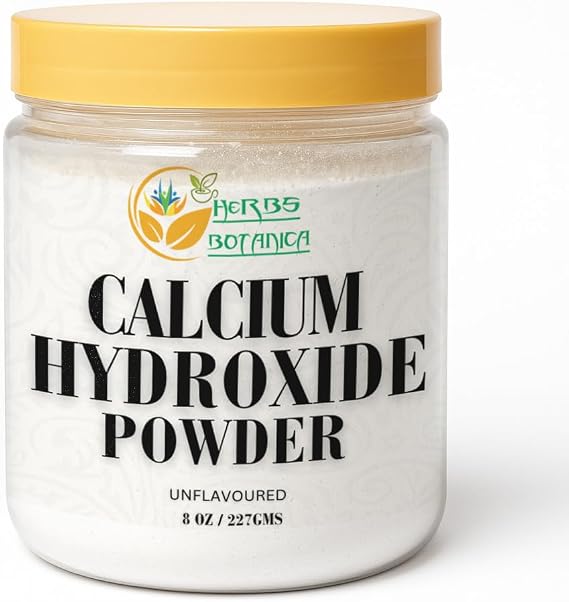 Herbs Botanica Calcium Hydroxide Powder, Food Grade, 8 oz