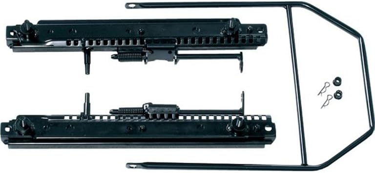 Rugged Ridge Seat Slider - Fits 1976-1995 Jeep CJ & Wrangler YJ - OE Style - Durable Steel Construction - Sold Individually