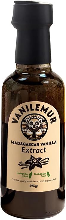 Vanilemur Tohumlu Vanilya Extract'ı Premium Vanilya Özütü 125GR