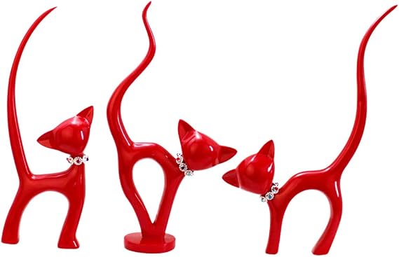 HSOMiD Home Decoration Collection Ideas Crafts Decor Creative Resin Festive Three Kitten Home Decoration furnishings Living Room Crafts Decoration