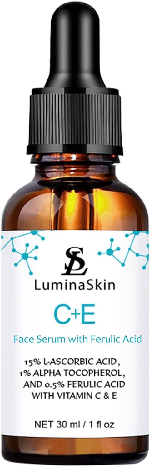 Vitamin C Serum Vitamin CE Serum with Ferulic Acid Dark Spot Remover for Face, Uniform Skin Tone, Fine Lines & Wrinkles, Anti-Aging Face Serum 1 fl oz
