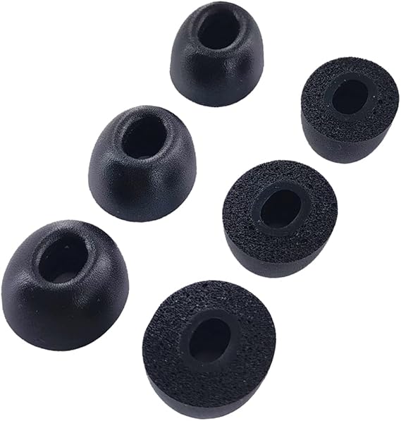 Replacement Memory Foam Eartips for Baseus/Soundcore/DENON Earbud | Compatible with Baseus Inspire XP1 & Soundcore Sport X20 & FEDIKER SW4 Pro & Middle Rabbit SW5/SW4 Pro & DENON PerL /PerL Pro