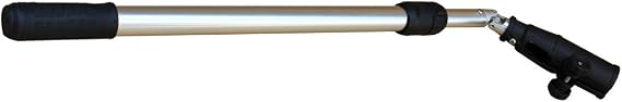 Brocraft Universal Joint Outboard Tiller Extension Handle, 24"-40" Adjustable Trolling Motor Extension, Aluminum Shaft with Nylon Clamp, Boat Motor Steering Handle