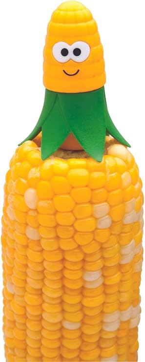 Joie Corn on the Cob Holders, 4 Piece Interlocking Set (Two Pair), Stainless Steel, BPA-Free, Cute Kitchen Tools, Great Gadgets for Barbecues and Picnics