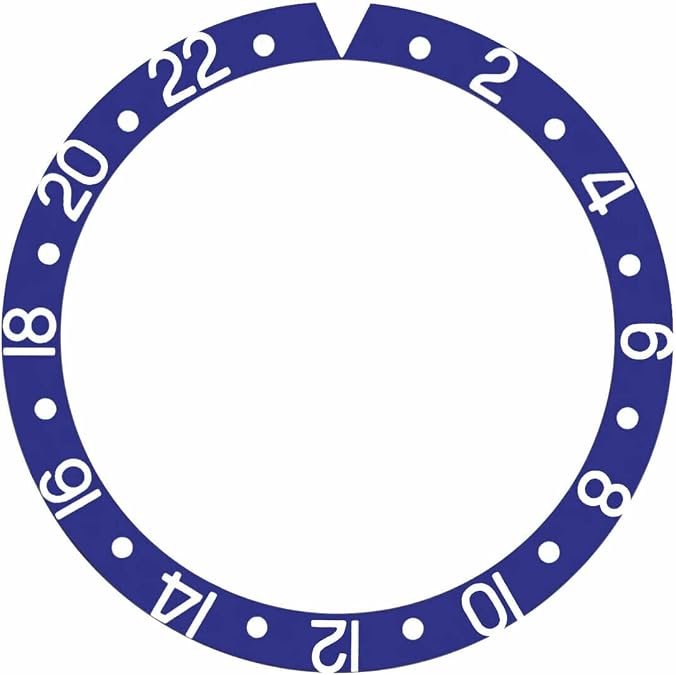 Ewatchparts BEZEL INSERT ALUMINUM Compatible With ROLEX GMT MASTER 16700 16710 16713 16718 16760 BLUE