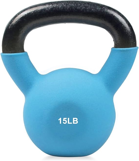 RitFit Neoprene Coated Kettlebell Weight Set, Solid Cast Iron