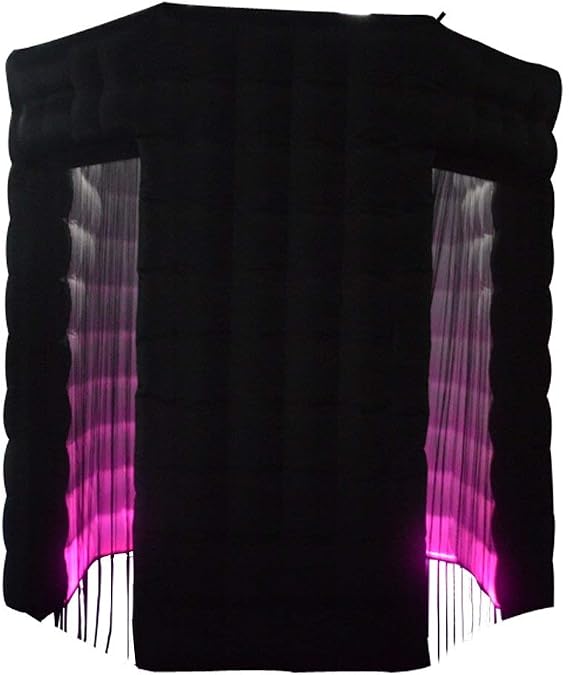 SAYOK Octagon Inflatable Photo Booth Backdrop (Two Doors, 8.2ft Diameter) LED Inflatable Photo Booth Enclosure Tent with Inner Air Blower for Event Show Party Wedding Birthday Exhibition