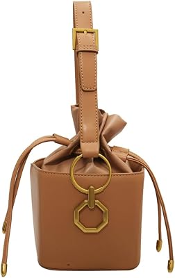 Casual Bucket Bag Trendy Crossbody Bags For Women Vegan Leather Handbags Elegant Clutch Purses Womens Evening Bag
