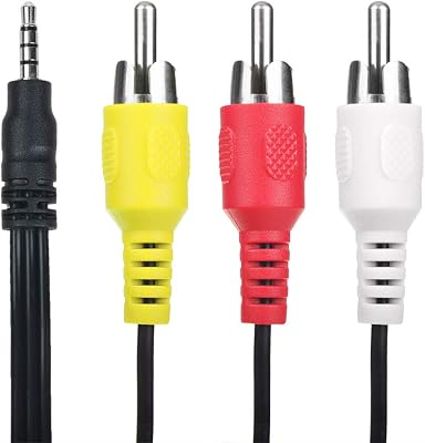5ft 3.5mm 3RCA AV Audio Video Cable Compatible with G-Box Midnight MX2 Android TV Box