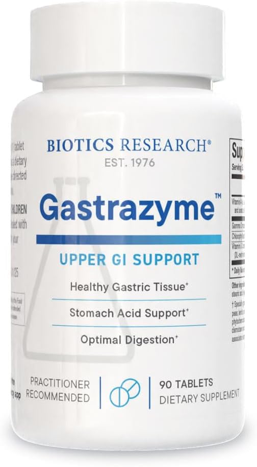 BIOTICS RESEARCH GastrazymeTM Vitamin U Complex, Gamma Oryzanol 90 Tablets