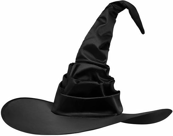 DOOVID Halloween Witch Hat for Women Men Wizard Hat Pointed Cap Cosplay Costume Accessories