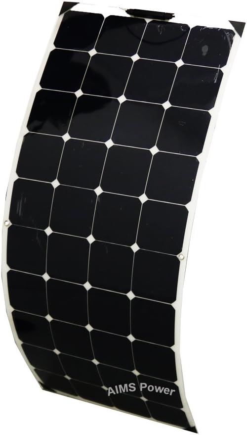AIMS 130 Watt Flexible Bendable Slim Solar Panel Monocrystalline