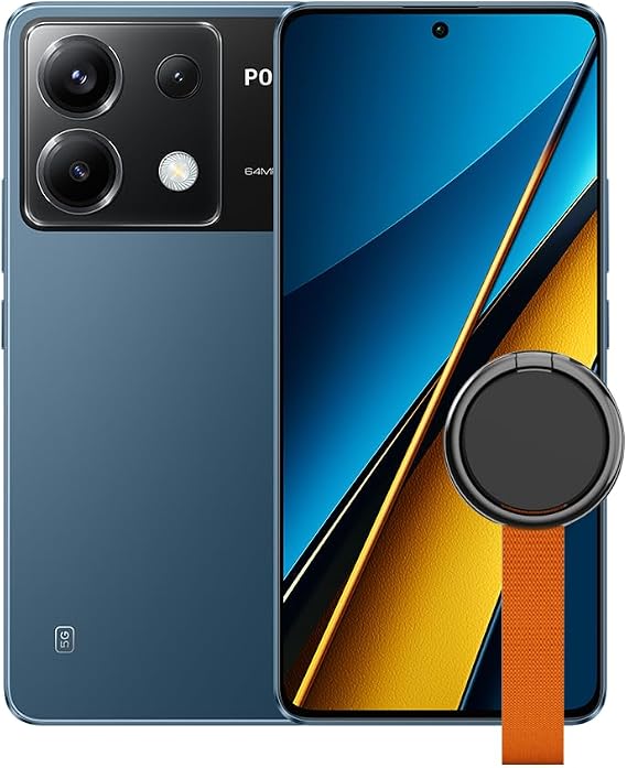 Poco X6 5G Smartphone 12 + 256 GB Mobile Phone without Contract 120 Hz 6.67 Inch 1.5 K AMOLED Display 64 MP OIS Triple Camera 5100 mAh 67 W Turbo Charge Dual SIM Blue