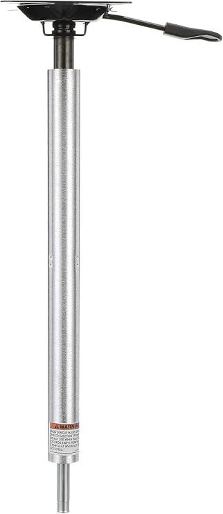 Attwood SP-3204 Lock'N-Pin 34-inch Pin Post Power Pedestal | Adjustable Height 24 to 30 Inches, Integral Seat Mount, Non-Thread