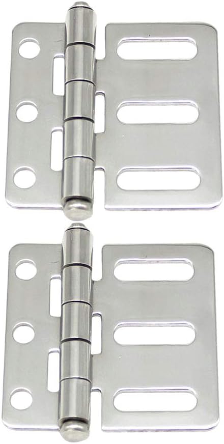 Door Hinges 2pcs of One Bag Stainless Steel Hinge Electric Cabinet Door Industrial Switchgear Durable Cabinet Hinge (Size : Size 1s)